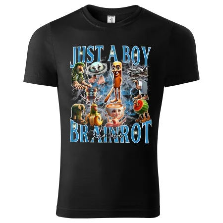Dětské tričko Just a Boy Who Loves Brainrot