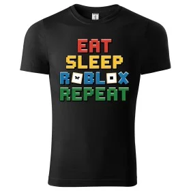 Dětské tričko Roblox - Eat, Sleep, Roblox, Repeat 03