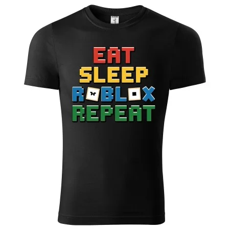 Dětské tričko Roblox - Eat, Sleep, Roblox, Repeat 03