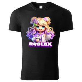 Dětské tričko Roblox Purple Gamer
