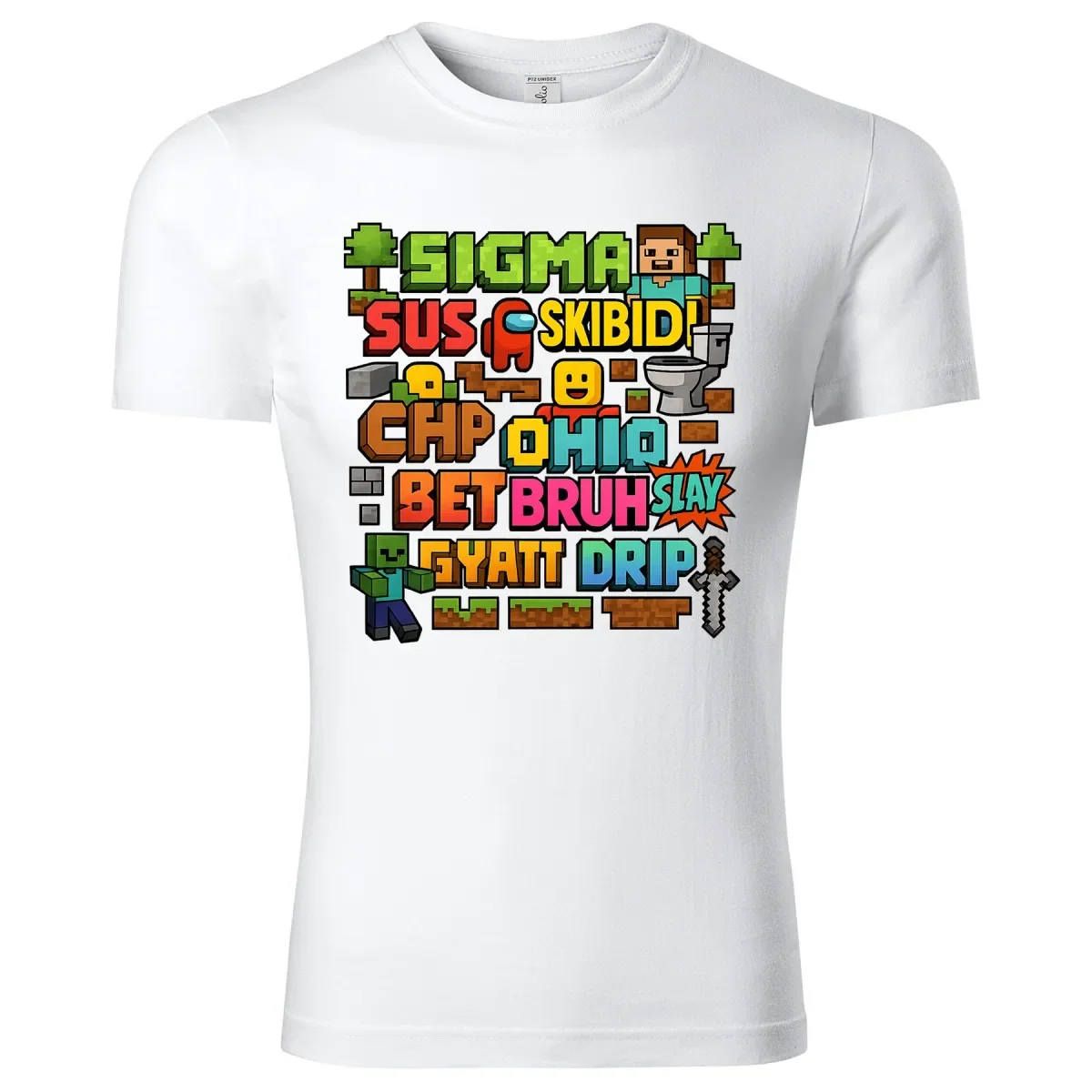 Minecraft Slang Dětské tričko Slang gen. Alpha - Minecraft & Roblox Edition Velikost ...