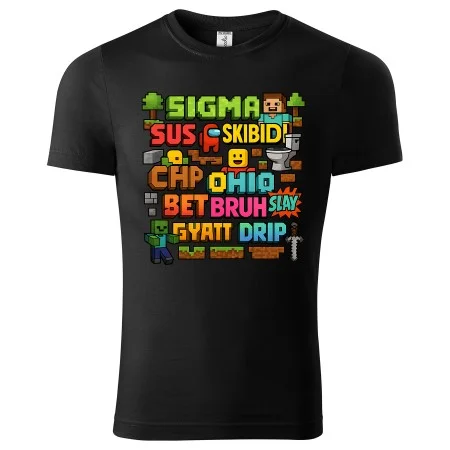 Dětské tričko Slang gen. Alpha - Minecraft & Roblox Edition