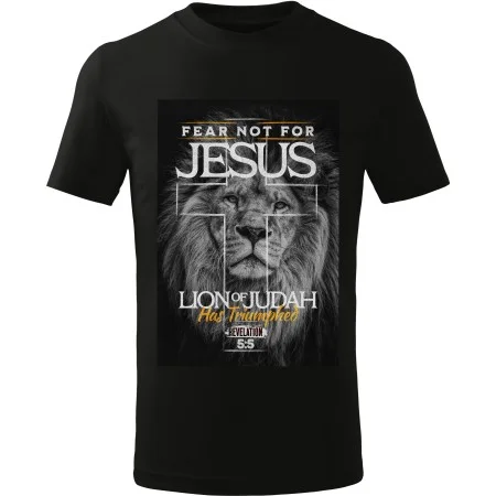 Tričko Fear Not for Jesus – Lion of Judah