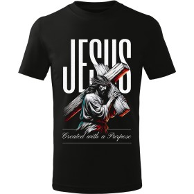 Tričko Jesus – Created with a Purpose