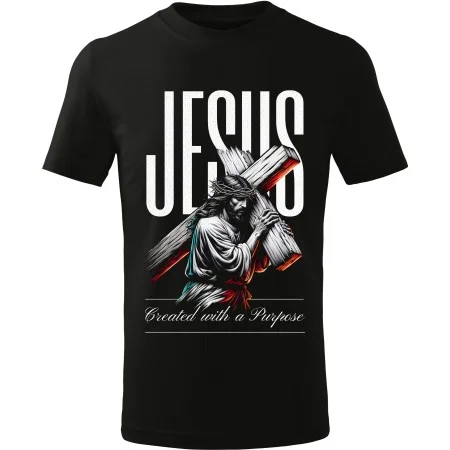 Tričko Jesus – Created with a Purpose