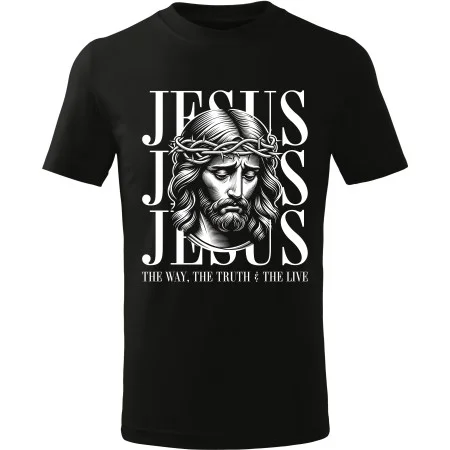 Tričko Jesus – The Way, The Truth & The Life