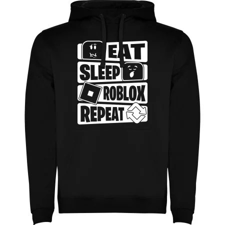 Dětská mikina Eat, sleep. Roblox, repeat 01