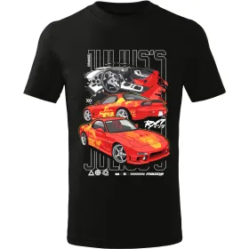 Pánské tričko Julius’s Mazda RX-7 – Orange Julius (Fast & Furious 2)