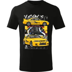 Pánské tričko Leon’s Nissan Skyline R33 – Fast & Furious