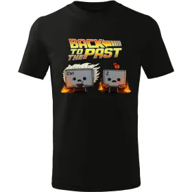 Pánské tričko Back to the Past – Ctrl + Z Time Machine