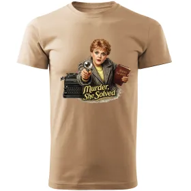 Pánské tričko Murder, She Solved – Jessica Fletcher