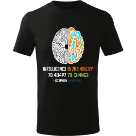 Pánské tričko Intelligence Is the Ability to Adapt to Change – Stephen Hawking