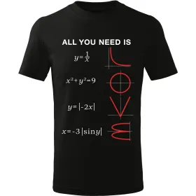 Pánské tričko Math Love – All You Need Is Love