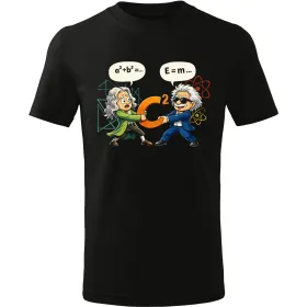 Pánské tričko Newton vs. Einstein