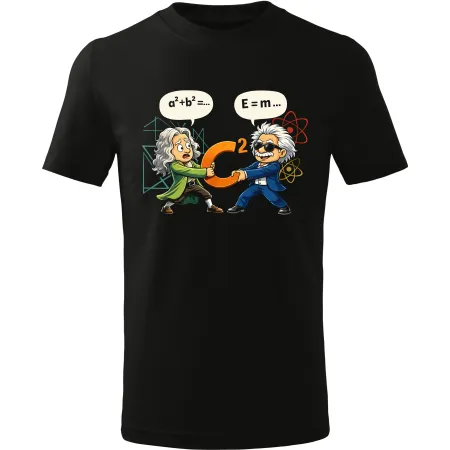 Pánské tričko Newton vs. Einstein