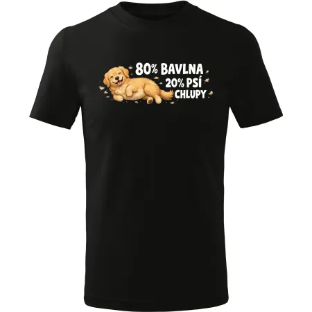 Pánské tričko 80 % bavlna, 20 % psí chlupy