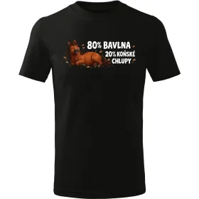 Pánské tričko 80 % bavlna, 20 % koňské chlupy