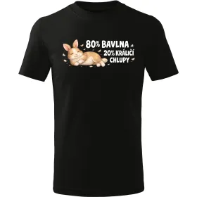 Pánské tričko 80 % bavlna, 20 % králičí chlupy