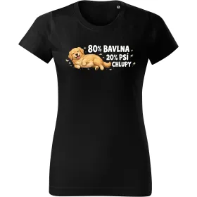 Dámské tričko 80 % bavlna, 20 % psí chlupy