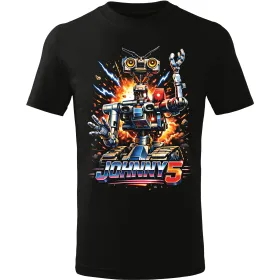 Pánské tričko Johnny 5 – Číslo 5 žije