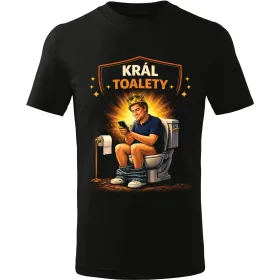 Pánské tričko Král toalety – vtipné tričko pro chlapy