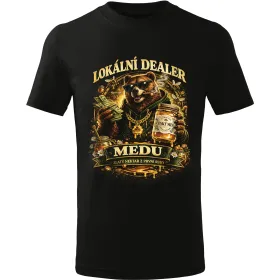 Pánské tričko Lokální dealer medu – vtipné tričko pro včelaře