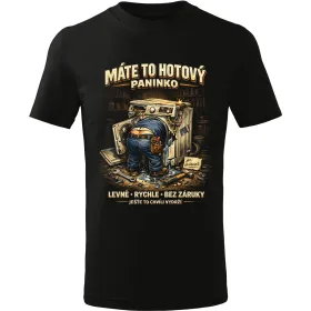 Pánské tričko Máte to hotový paninko – vtipné tričko pro kutily a opraváře