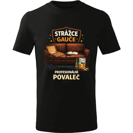 Pánské tričko Strážce gauče – profesionální povaleč