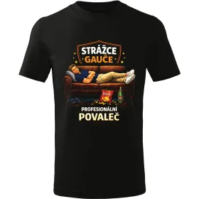 Pánské tričko Strážce gauče – král domácího odpočinku
