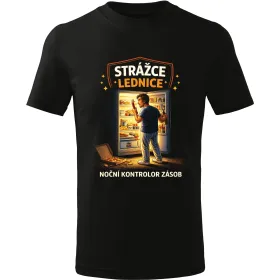 Pánské tričko Strážce lednice – noční kontrolor zásob