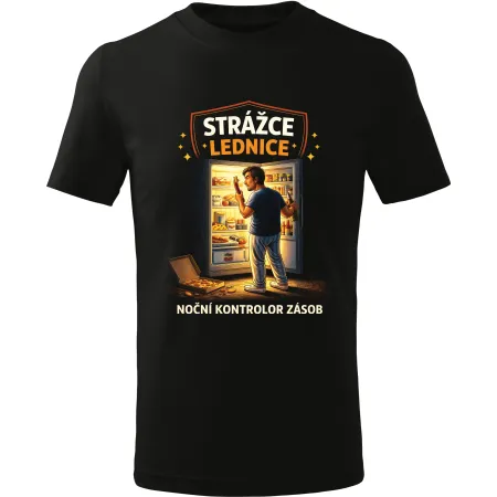 Pánské tričko Strážce lednice – noční kontrolor zásob