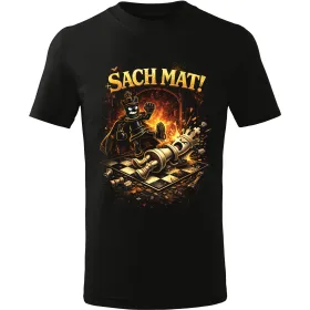 Pánské tričko Šach mat! – vtipné tričko pro šachisty