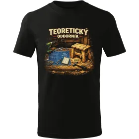 Pánské tričko Teoretický odborník – vtipné tričko pro kutily
