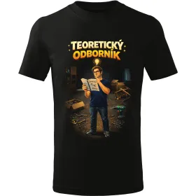 Pánské tričko Teoretický odborník – mistr návodů