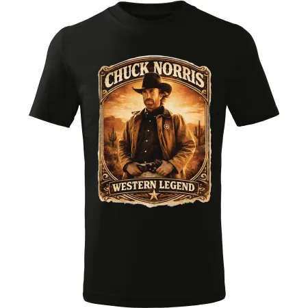 Pánské tričko Chuck Norris Western Legend