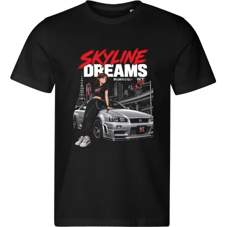 Pánské tričko Nissan Skyline GT-R R34 – Skyline Dreams