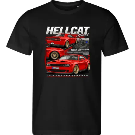 Pánské tričko Dodge Challenger SRT Hellcat – Hellcat Build