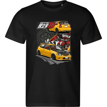 Pánské tričko Honda Civic Type R EK9 – VTEC Initial D