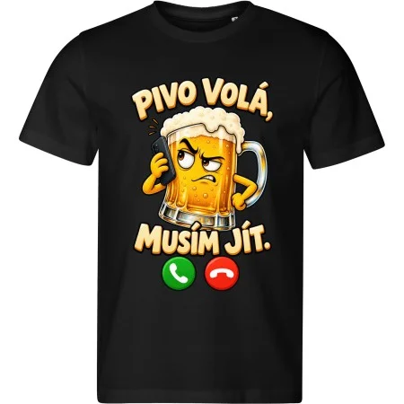 Pánské tričko Pivo volá, musím jít