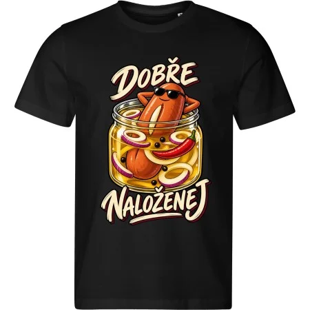 Pánské tričko Dobře naloženej – veselá sklenice