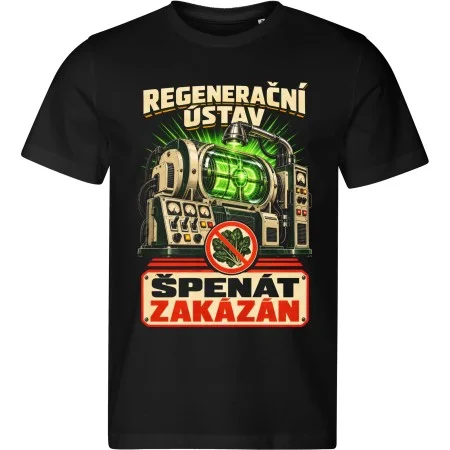 Pánské tričko Regenerační ústav – špenát zakázán