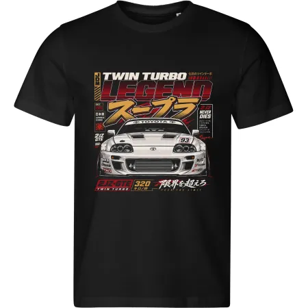 Pánské tričko Toyota Supra MKIV – Twin Turbo Legend
