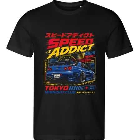Pánské tričko Nissan Skyline GT-R R34 – Speed Addict