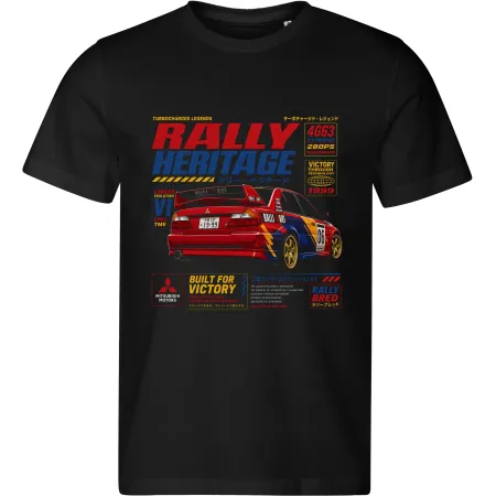 Pánské tričko Mitsubishi Lancer Evolution VI – Rally Heritage