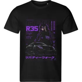Pánské tričko Nissan GT-R R35 – Liberty Walk Anime