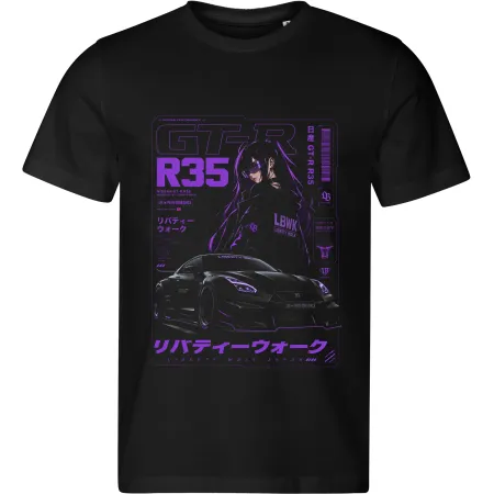 Pánské tričko Nissan GT-R R35 – Liberty Walk Anime