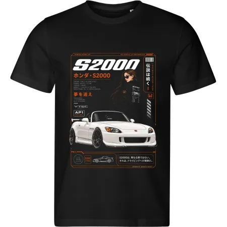 Pánské tričko Honda S2000 AP1 – VTEC Anime