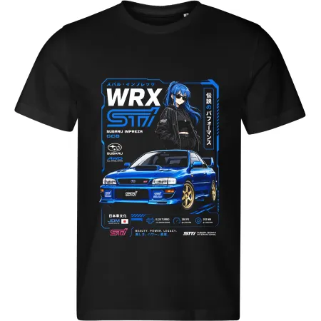 Pánské tričko Subaru Impreza WRX STI – Rally Anime