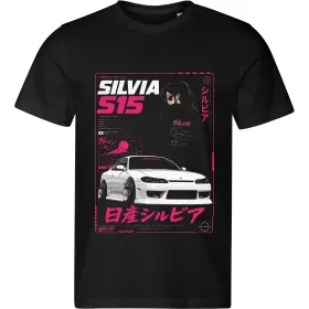 Pánské tričko Nissan Silvia S15 – Pink Anime