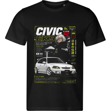 Pánské tričko Honda Civic Type R EK9 – JDM Anime